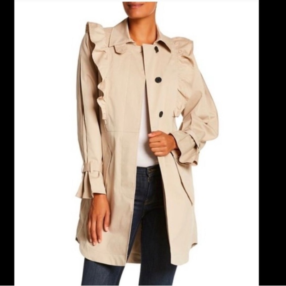 joie gila trench coat in khaki size xs and so good!